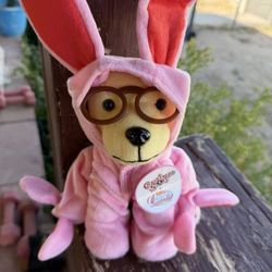 Pink Bunny Cane Limited Edition Plush Puppy 