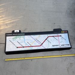 2025 Spirit Halloween ISE Subway Sign Subway Route Diagram SF6