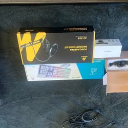 Keyboard,Shifter,webcam,podcasting Microphone Kit 