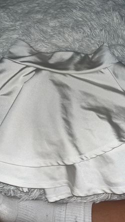 white shein skirt