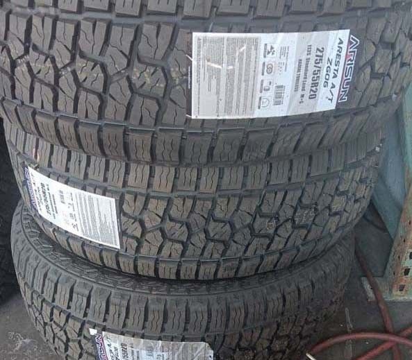 4 New Tires  275/55/20 Arisun AT Tires