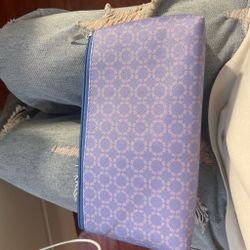 Purple Zip Pouch Clutch Bag