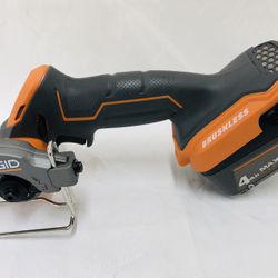 Ridgid 18V Subcompact Cordless Multi Material Circular Saw W/4ah Battery