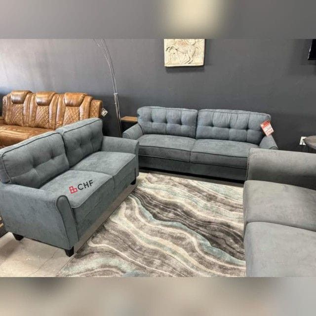 Fabric 2 Piece Sofa And Loveseat Set // Limited Time Offer