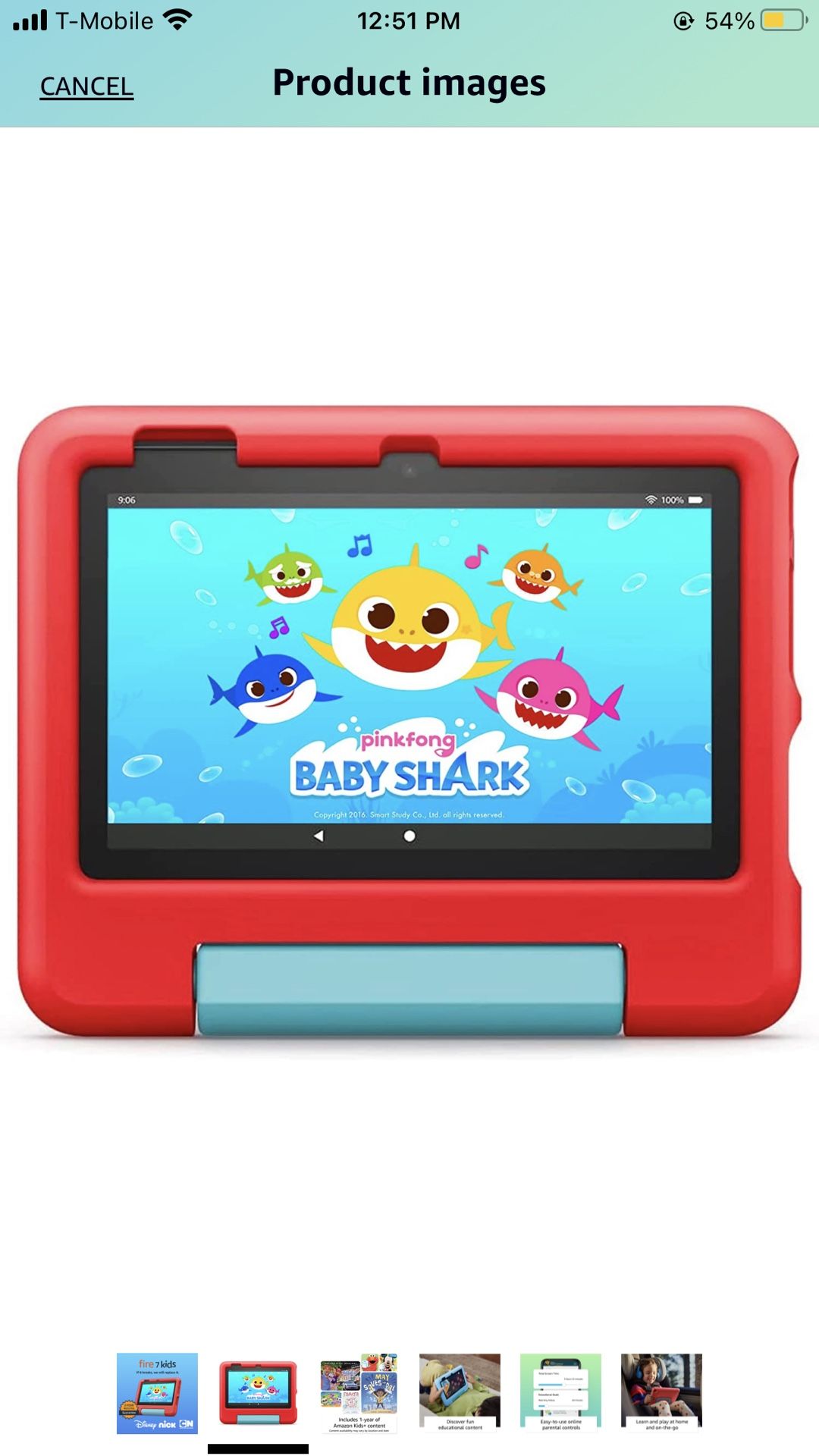 Amazon Fire Kids Tablet (red)