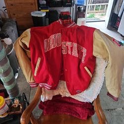 Leather Ohio State Coat Size Medium 