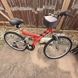 Vintage 26” Honda Racing Trail Pilot Full Suspension Mountain Bike w/Woodpecker
