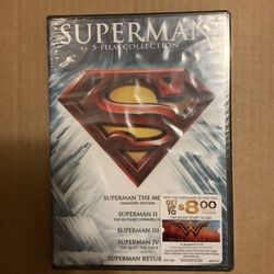 dvd superman 5 film collection brand new 