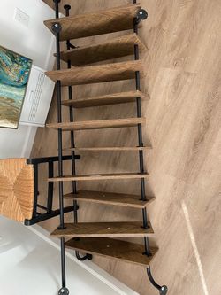 Wooden corner shelves