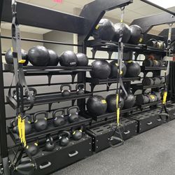 TRX Studio Line Quad Bay With Accessories, Weights Commercial Gym Equipment Exercise Fitness Functio