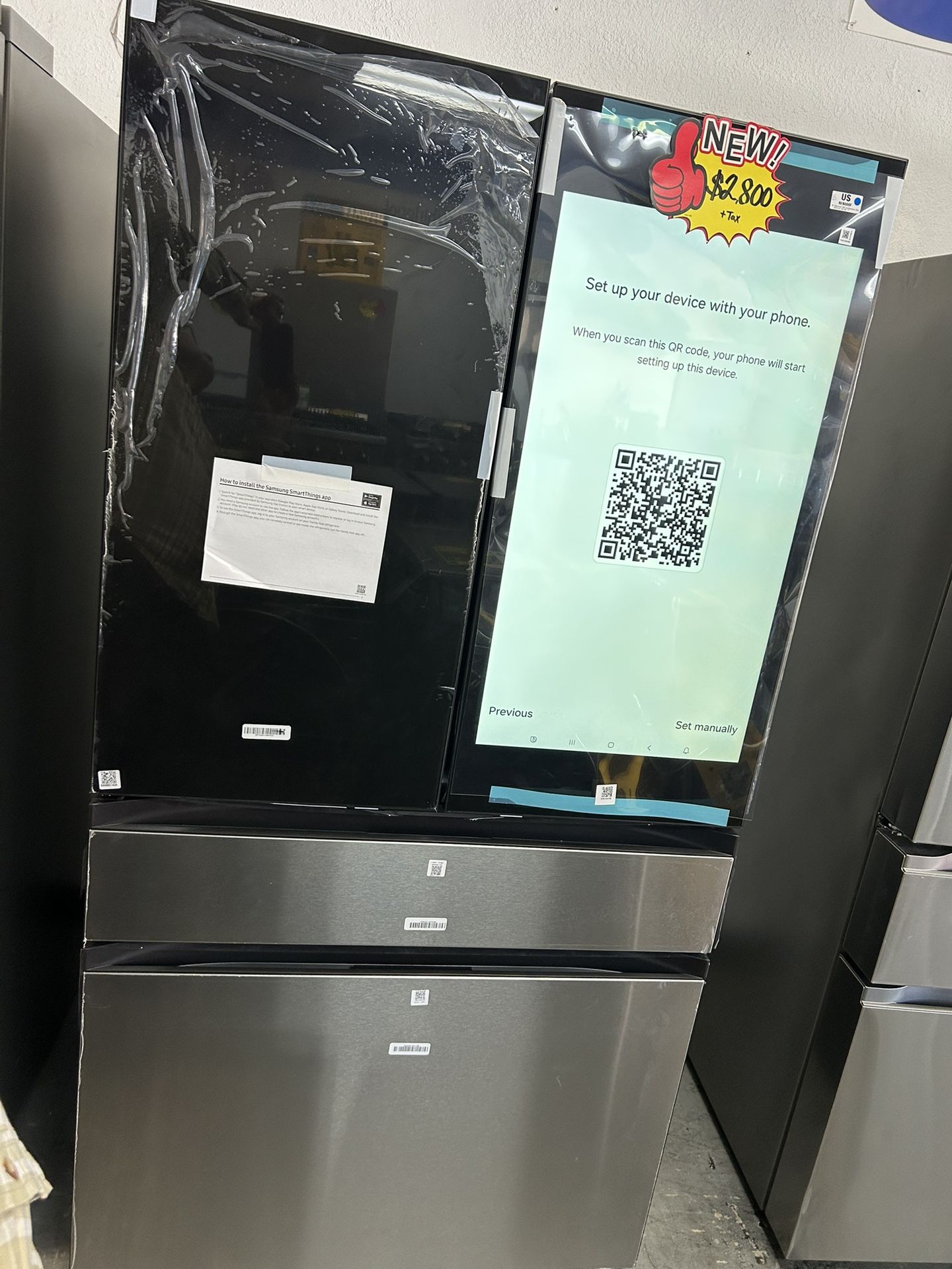 SAMSUNG FRENCH DOOR REFRIGERATOR!!! Family Hub!!! BEVERAGE CENTER!!! DOOR IN DOOR!!! Stainless Steel BRAND NEW!!!!