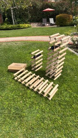 Wooden wine rack