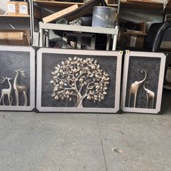 3 Large Picture Decor