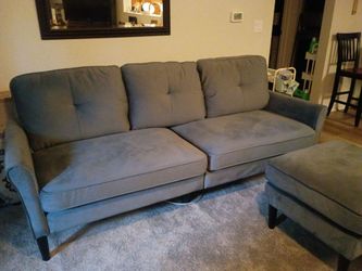 Gray fabric sofa