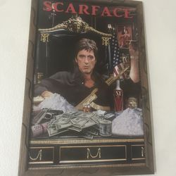Scarface Painting/ Wooden Poster