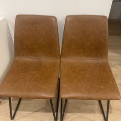 Faux Leather Dining Chairs