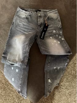 Purple jeans