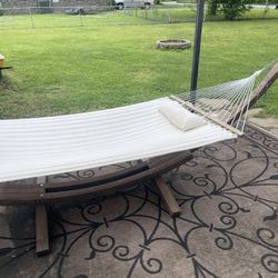 2 Person Teak Hammock 