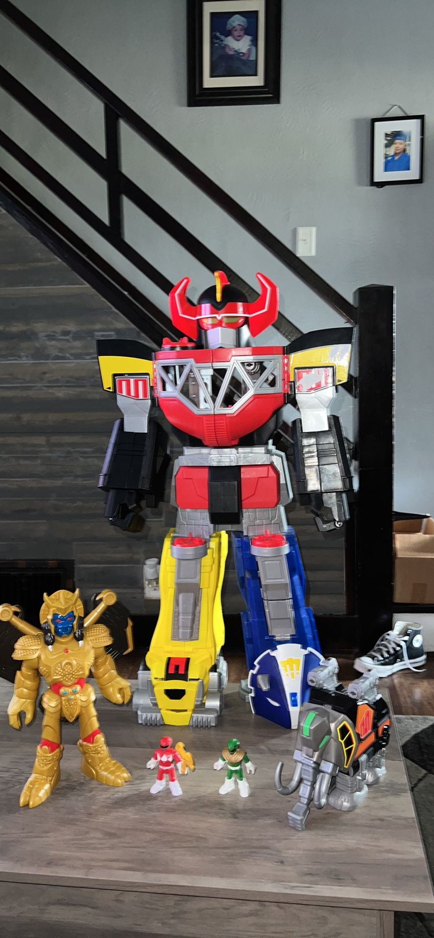 Imaginext Power Rangers Giant Morphin Megazord 2015 27”/Mastodon Zord Elephant/G