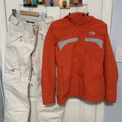 North face 2 in 1 Waterproof Coat + north face ski pants