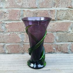 Teleflora Art Glass Vase 