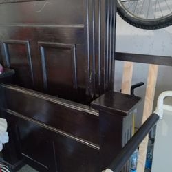Twin Size Bed Frame, Solid Wood.