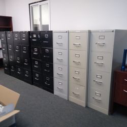 (16) HON 4-DRAWER VERTICAL FILE CABINETS BLACK OFFICE STORAGE DATA COMMERCIAL INDUSTRIAL BUSINESS SHOP WORK MEDICAL 