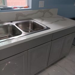 Remodelasion De Cosinas Y Ventas De Gabinetes Y Cuarzo Buenos Presios Free Sink $4700