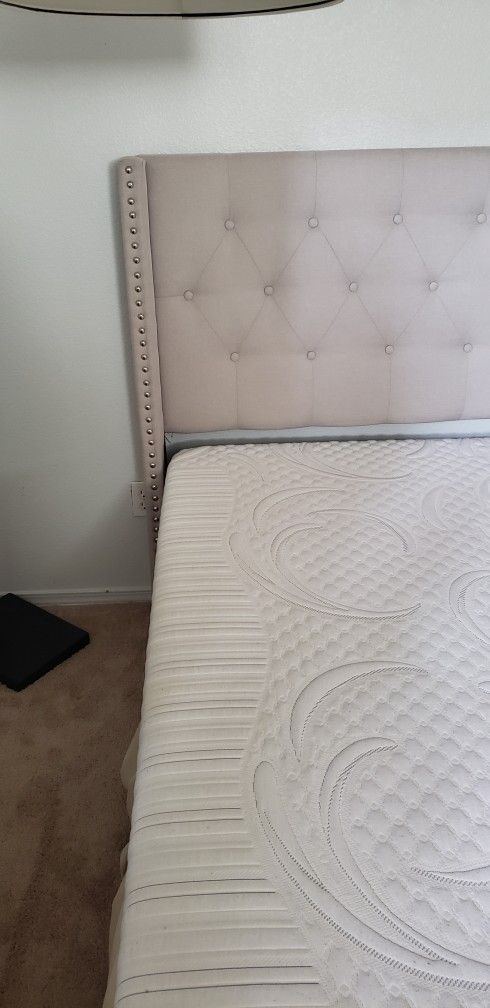 King Size Upholstered Bed Frame 