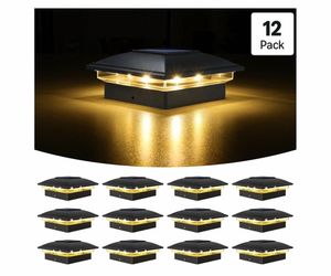 Solar Post Cap Lights – 12 Pack