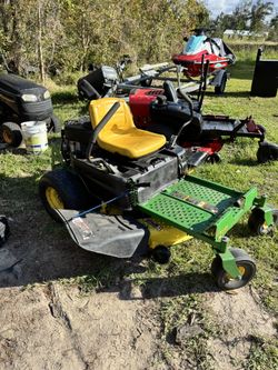 John Deere Z235 zero-turn lawn mower. 