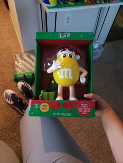 Yellow M&M Christmas Dispensers