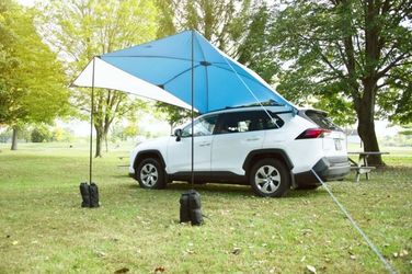 brand you never used Ozark Trail Universal SUV Awning, Gray, 2 Steel Poles brand new never used