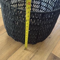 Round Black Basket 