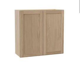 Sinclair 30 in. W x 12 in. D x 30 in. H Assembled Wall Kitchen Cabinet in Shaker Light Oak