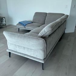 Couch, Sectional, Grey, 9ft X 7ft. 