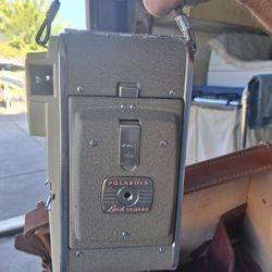 Vintage Polaroid Land Camera W/ Carrying Case And Accessories 