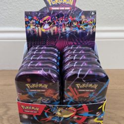 For Sale:  
Brand New in Box Pokemon Trading Card Game Mega Evolution Mini Tins