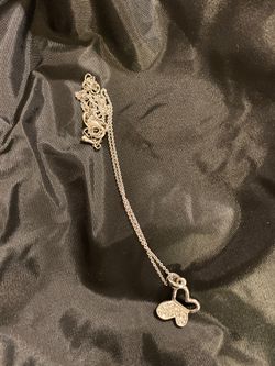 Butterfly charm with necklace