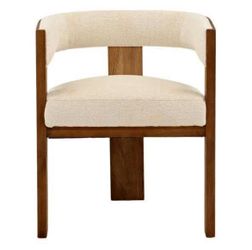 New modern dining chair solid wood, free delivery ✅ tri leg modern dining chair performance fabric