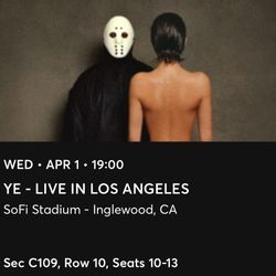 Kanye West – YE 2 Concert Tickets!