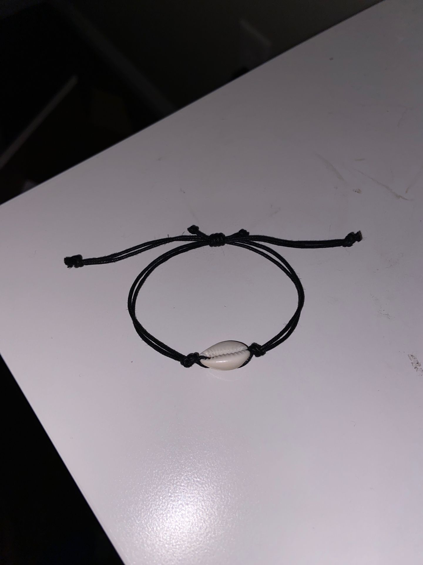 adjustable cowrie shell bracelet