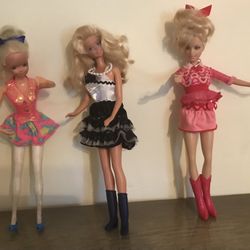 Barbie- Lot Of Three Vintage Dolls