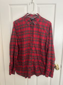 Land’s End Size 18 Flannel Button Down Shirt