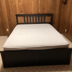 Queen Bed frame, Mattress, & Boxspring