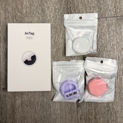 Apple AirTag 1st Gen – 3 Brand New AirTags + 3 Pin Holders