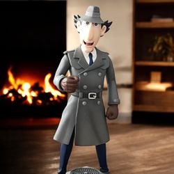 Inspector Gadget Figure 1/10 Scale - PVC Stato - Pre Owned - No Box