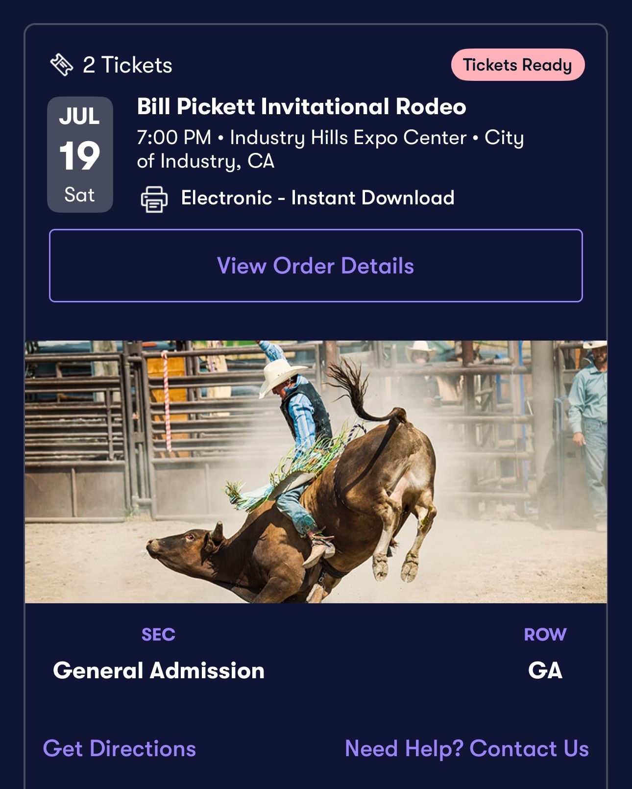 Bill Pickett Rodeo