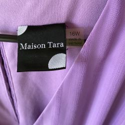 Madison Tara Tiered Purple Dress 
