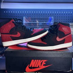 Jordan 1 Bred Banned Hand knit